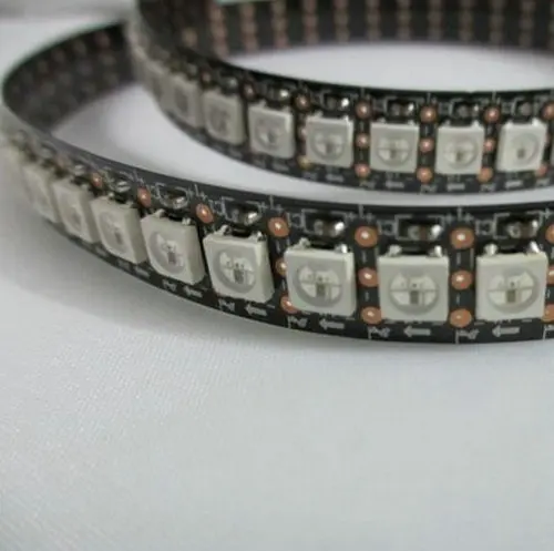 1 м 144 светодиодов программируемый WS2812B PCB черный цифровой 5050 RGB LED w/Встроенная WS2811IC