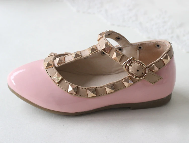 2017 сезон весна лето PU кожаные туфли принцессы девочки босоножки с вырезом