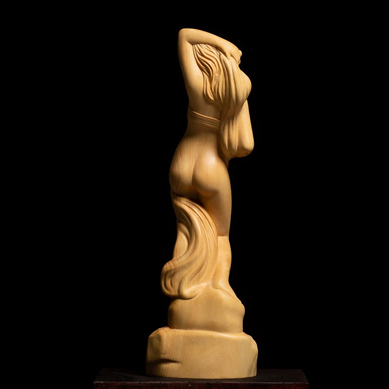 Высокое качество Boxwood резьба по дереву украшения для залов фигура статуя ручной
