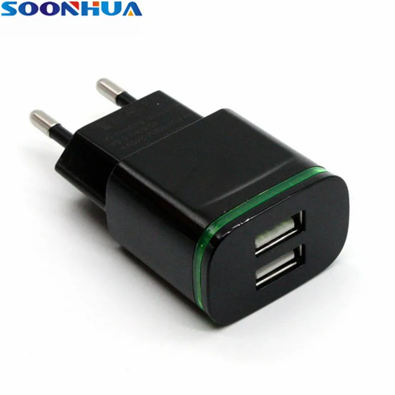 Зарядное устройство SOONHUA Mini с 2 USB портами 5 В А|Зарядные устройства| |