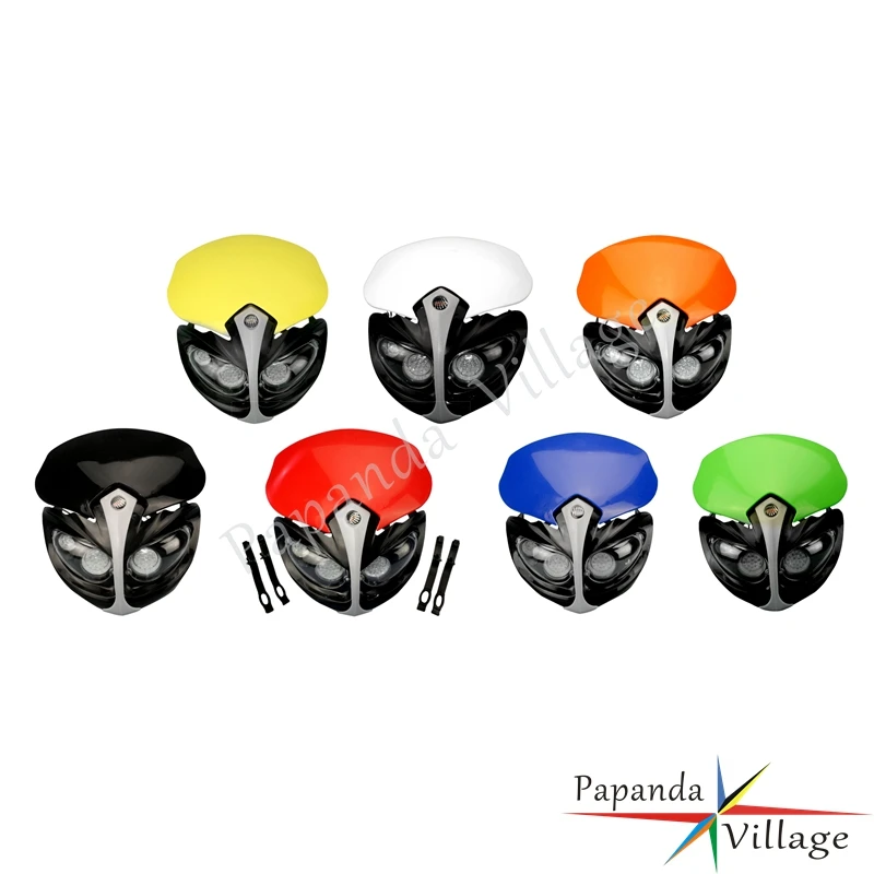 Papanda красная мотоциклетная внедорожная двойная Спортивная фара для велосипеда