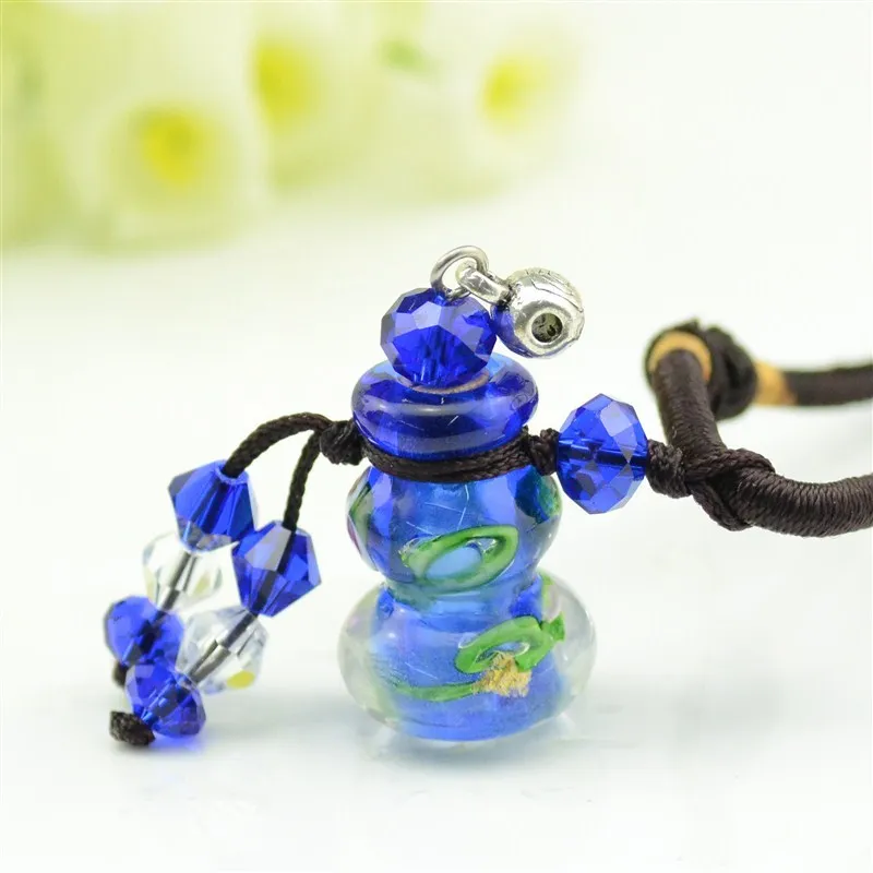 Милая тыква маленькая стеклянная подвеска с эфирным маслом цветной флакон духов