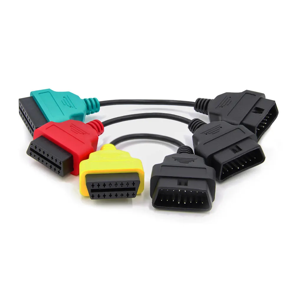 3PCS 4 шт./лот, высокое качество, Диагностический кабель для fiatecuscan OBD2 коннектор для Fiat ECU Scan MultiECUScan кабель для Fiat для Lancia - Цвет: 3PCS