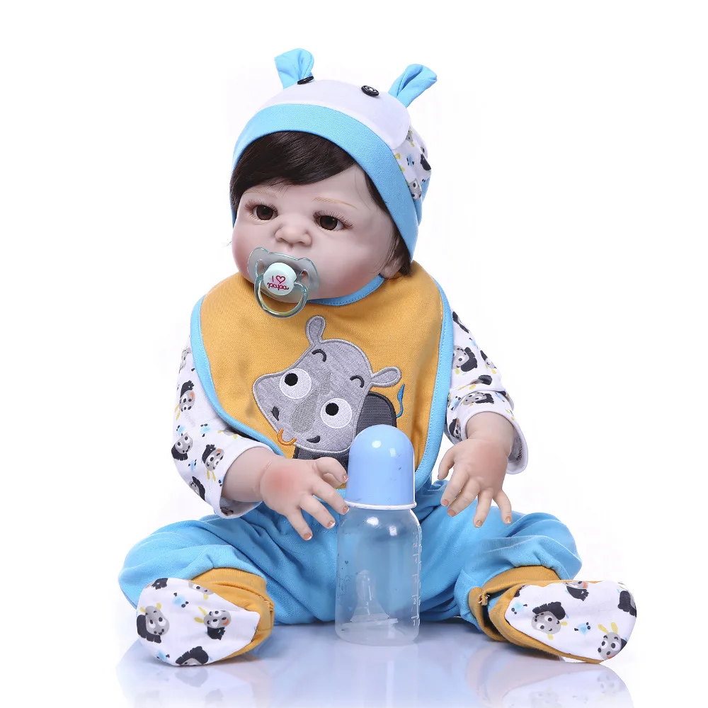Кукла Bebe Reborn Nicery 22 дюйма 55 см жесткая силиконовая игрушка для мальчиков и девочек