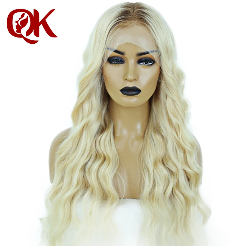 Парик QueenKing на полной сетке с эффектом омбре плотность 150% парики T4/613 бразильские