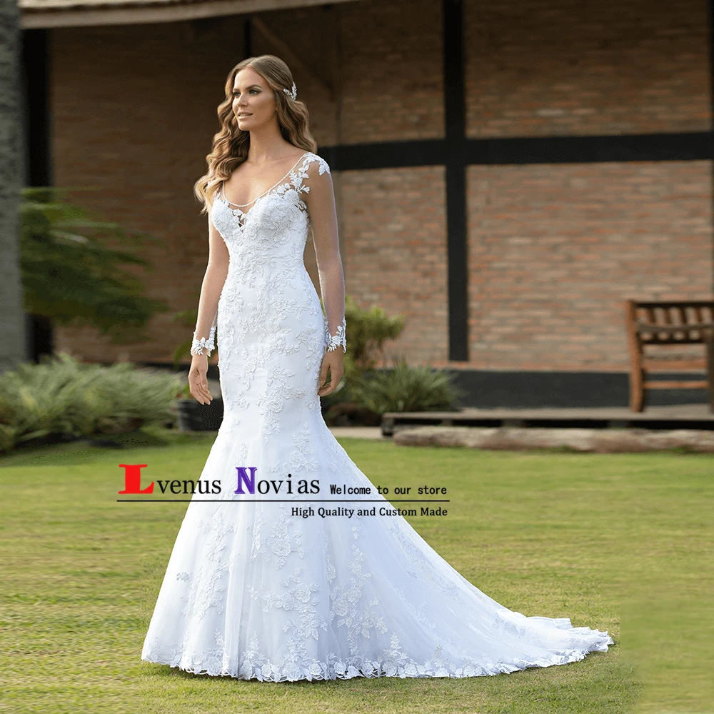 Vestido de noiva 2020 abito da sposa сексуальное платье невесты с открытой спиной Boho Свадебные