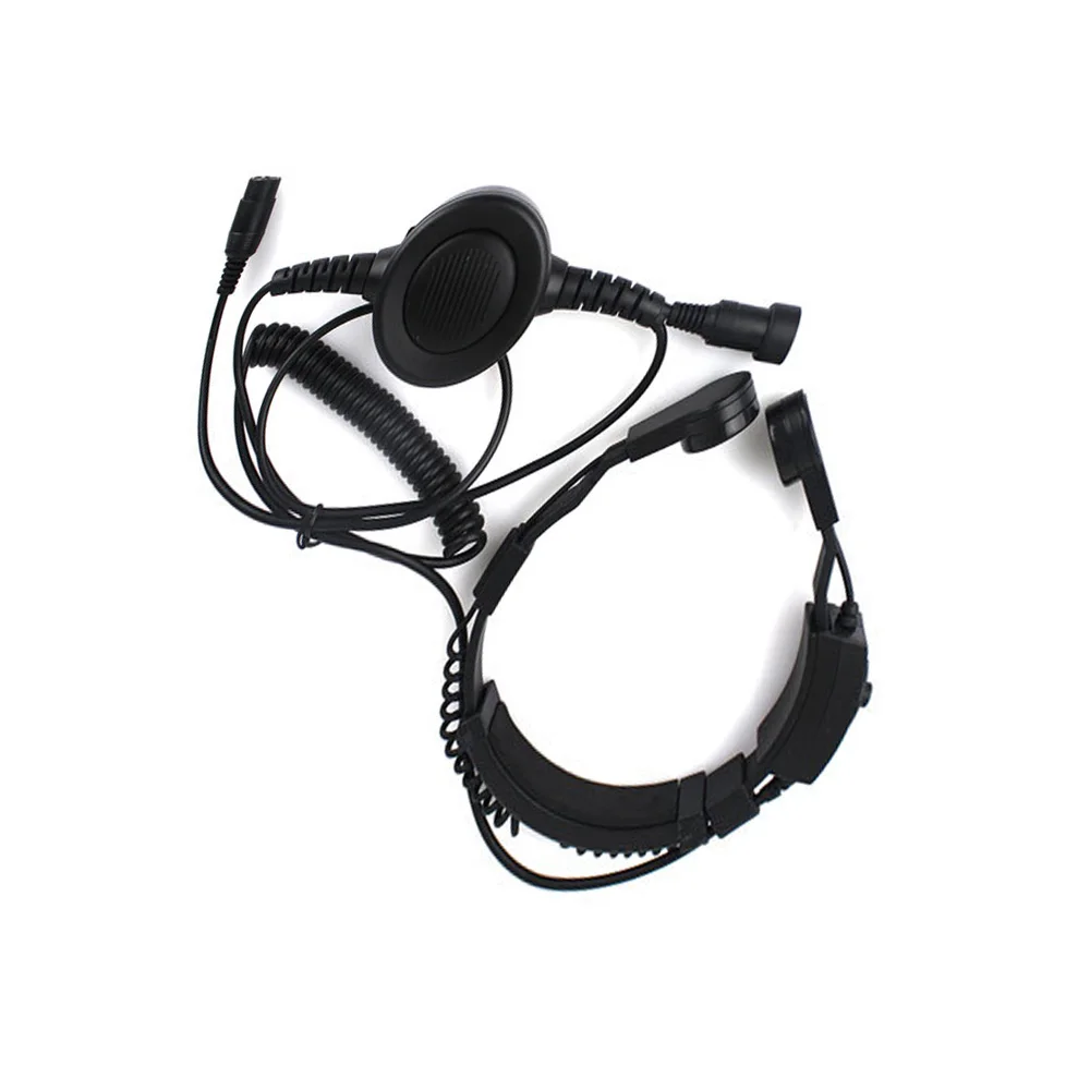 New 2 Pin Heavy Duty PTT Throat OR Forehead Vibration MIC for KENWOOD PUXING HYT TYT BAOFENG UV-5R BF-888S Ham Radio Earpiece