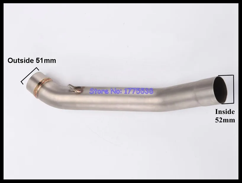 

Z1000 Link Pipe Stainless Steel Motorcycle Motorbike Exhaust Muffler Pipe Connector Link Pipe for Z1000 2010-2014