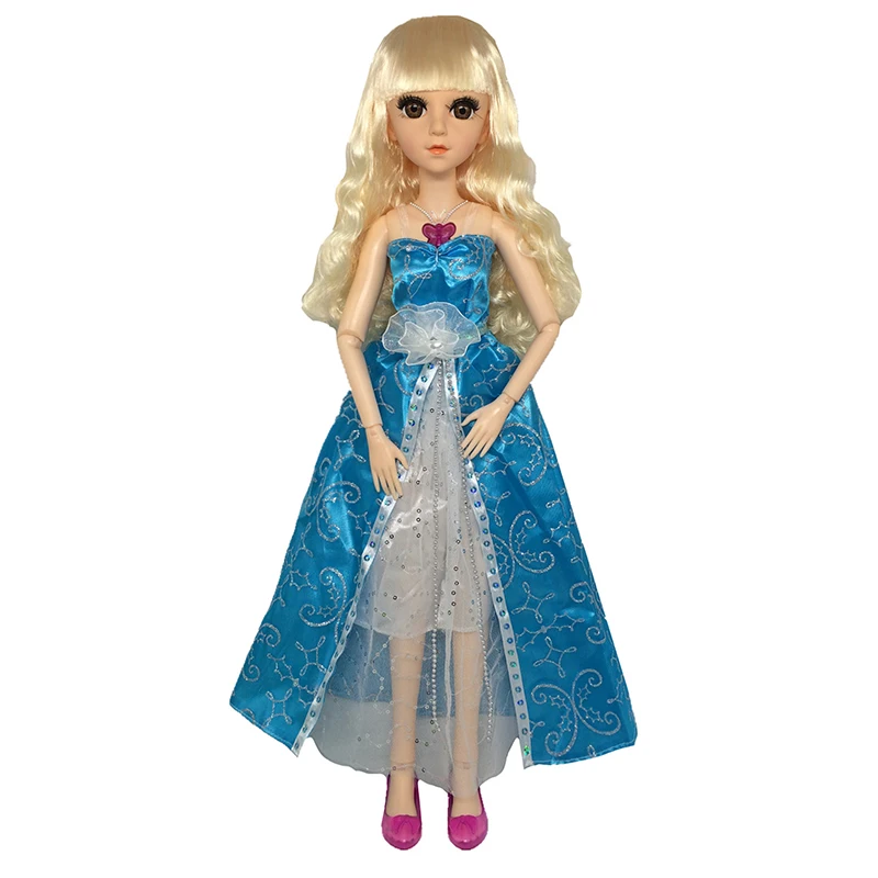 Одежда для кукол 60 см платье принцессы мини юбка кружевное розовая одежда 1/3