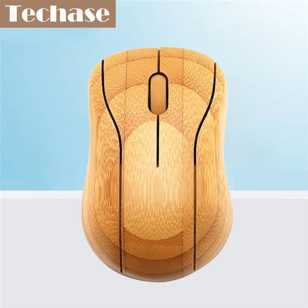 Techase Беспроводной Мышь mg95 Ратон inalambrico бамбук 2.4 ГГц USB Mause Souris Ordinateur игровой компьютер Мышь Souris Sans fil