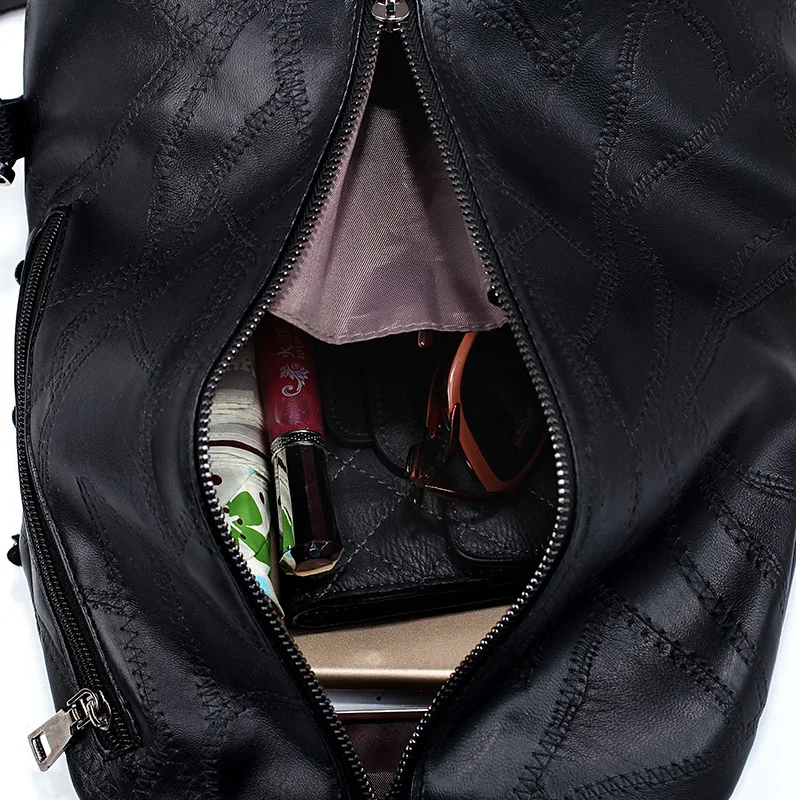 Повседневная Женщины Рюкзаки Случайные Кожа Дамы Рюкзак Путешествия Для