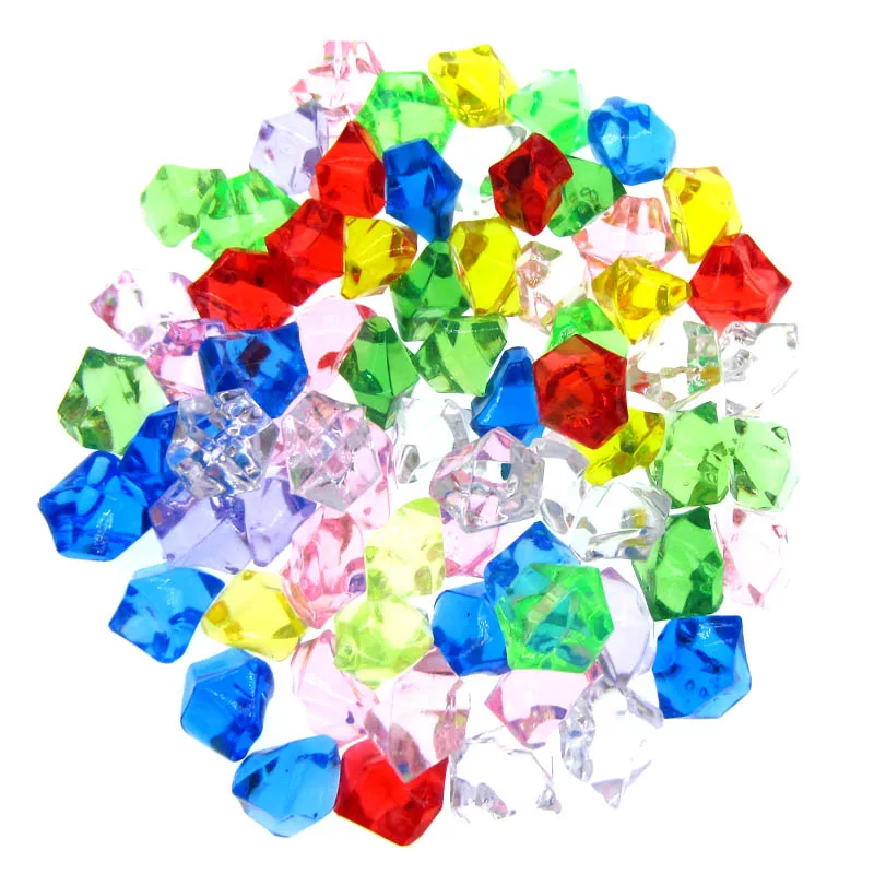 50 шт. Смешанные акриловые граненые бусины с бриллиантами вечерние ринки сувениры