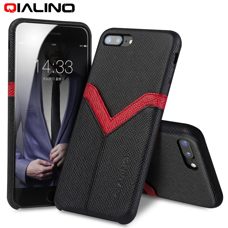 QIALINO для iPhone7 7 plus чехол из натуральной кожи роскошный накладка сумка iPhone6 6s Тонкий