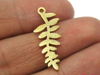 30pcs brass leaf charm earring finding 28mm raw brass pendant statement earrings findings r428