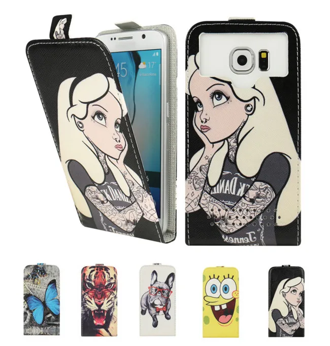 4 Styles Universal Cartoon Printed Flip PU Leather Phone Cases for Highscreen Easy F Case Gum Holster Cover Bags |