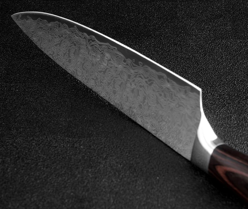 XITUO кухонные поварские ножи 8 дюймов японский лазерный узор нож для овощей Santoku 7CR17 высокоуглеродистая Нержавеющая сталь шлифовальный Клив