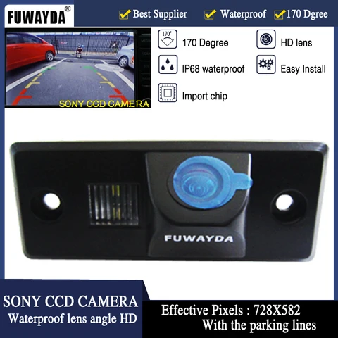 Камера заднего вида FUWAYDA HD CCD для Volkswagen VW CAYENNE TIGUAN TOUAREG POLO PASSAT GOLF