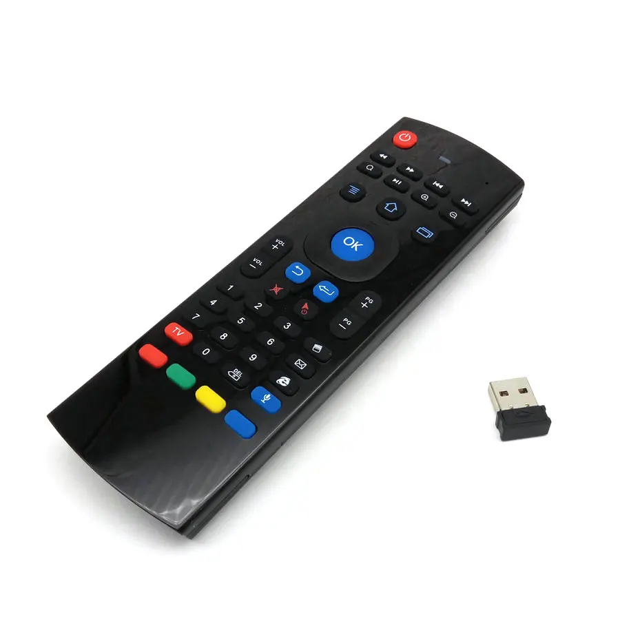 Tikigogo TK3 Fly Air мышь клавиатура Русский Микрофон Голос 44 ИК обучения для Android Smart tv Box PK MX3 T3 T6 пульт дистанционного управления