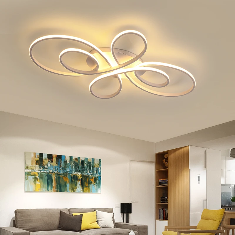 $76.50 Modern LED Ceiling Lights Dimmable Living room Dining room Bedroom Study Balcony Aluminum Body Home Decoration Ceiling Lamp