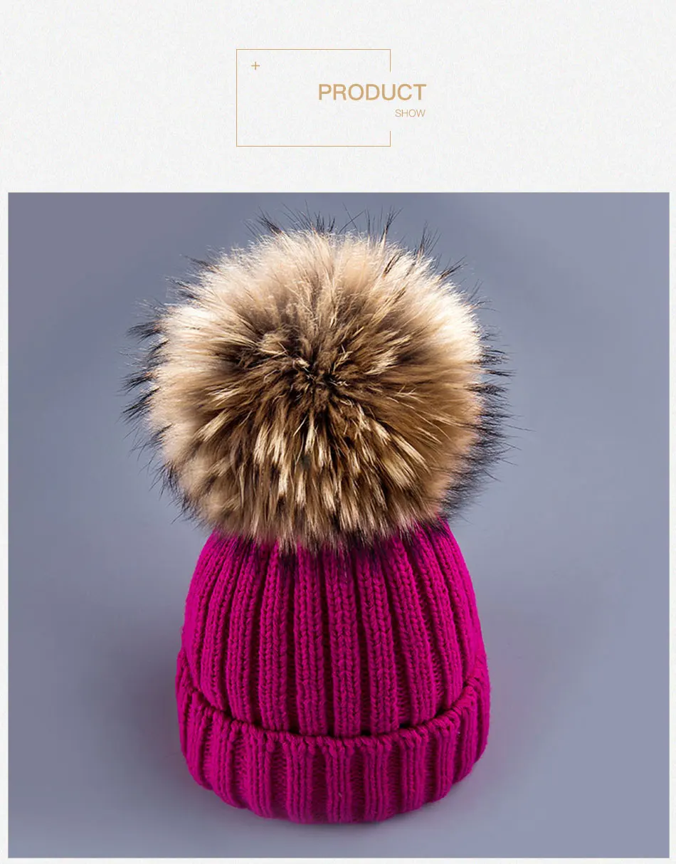 Зимняя женская шапка с помпонами, вязаная шапка Skullies Beanies, Толстая теплая зимняя шапка Beanies, меховая шапка с помпонами, зимний подарок для женщин