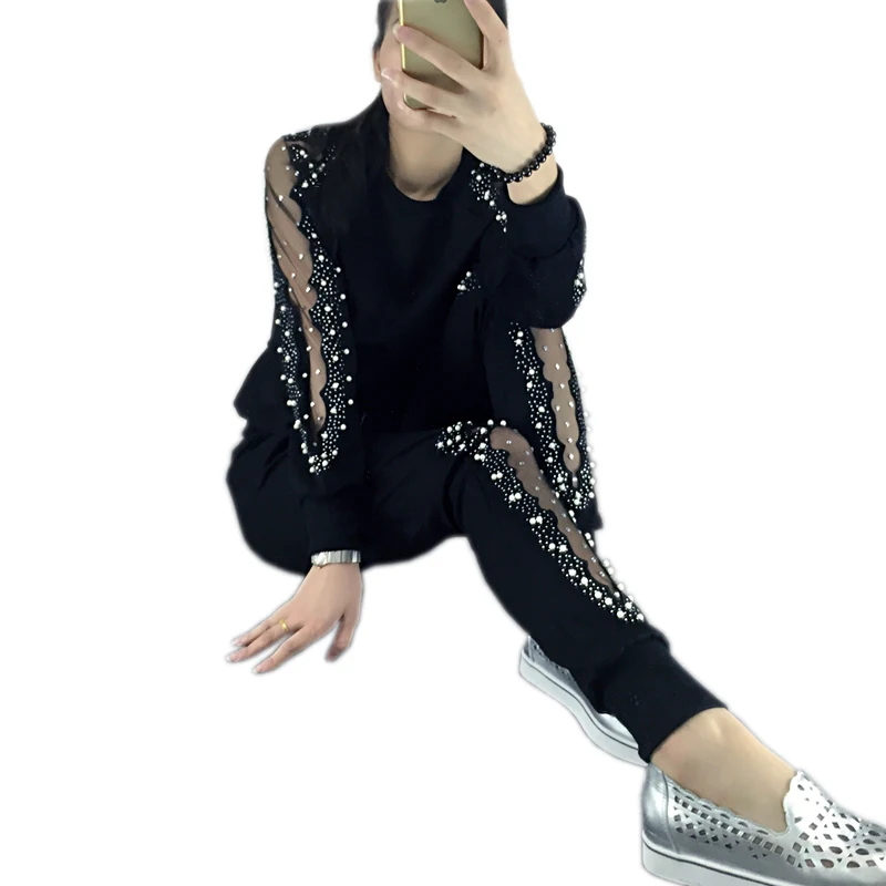 Женский спортивный костюм большого размера 4XL с длинным рукавом|piece set women|set