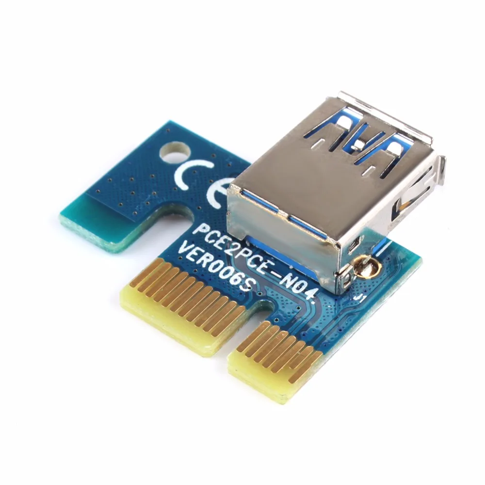 USB3.0 Riser Card pci-e Express 1x к 16x Extender адаптер SATA 4PIN Мощность Кабель-адаптер с 60 см #240875 |