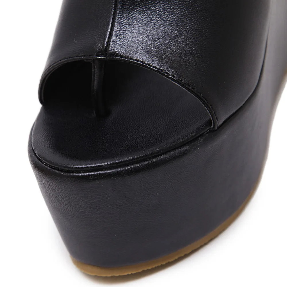 Женские летние шлепанцы пляжная обувь женские туфли лодочки на танкетке с