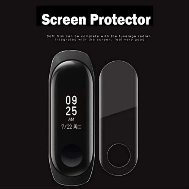 2 шт. мягкая защитная пленка для экрана браслета Xiaomi Mi Band 3 4|Защита экрана| |