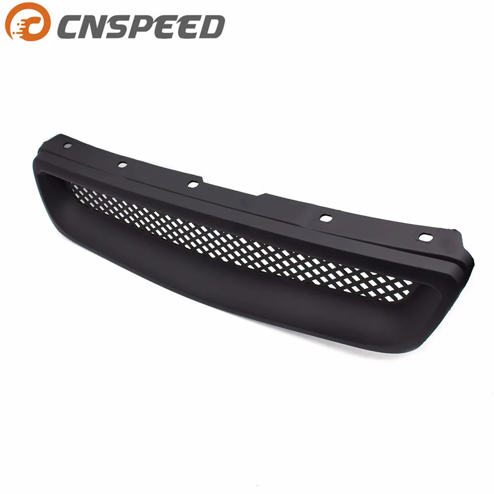 CNSPEED Racing черная Автомобильная передняя решетка ABSType R грили для Honda Civic