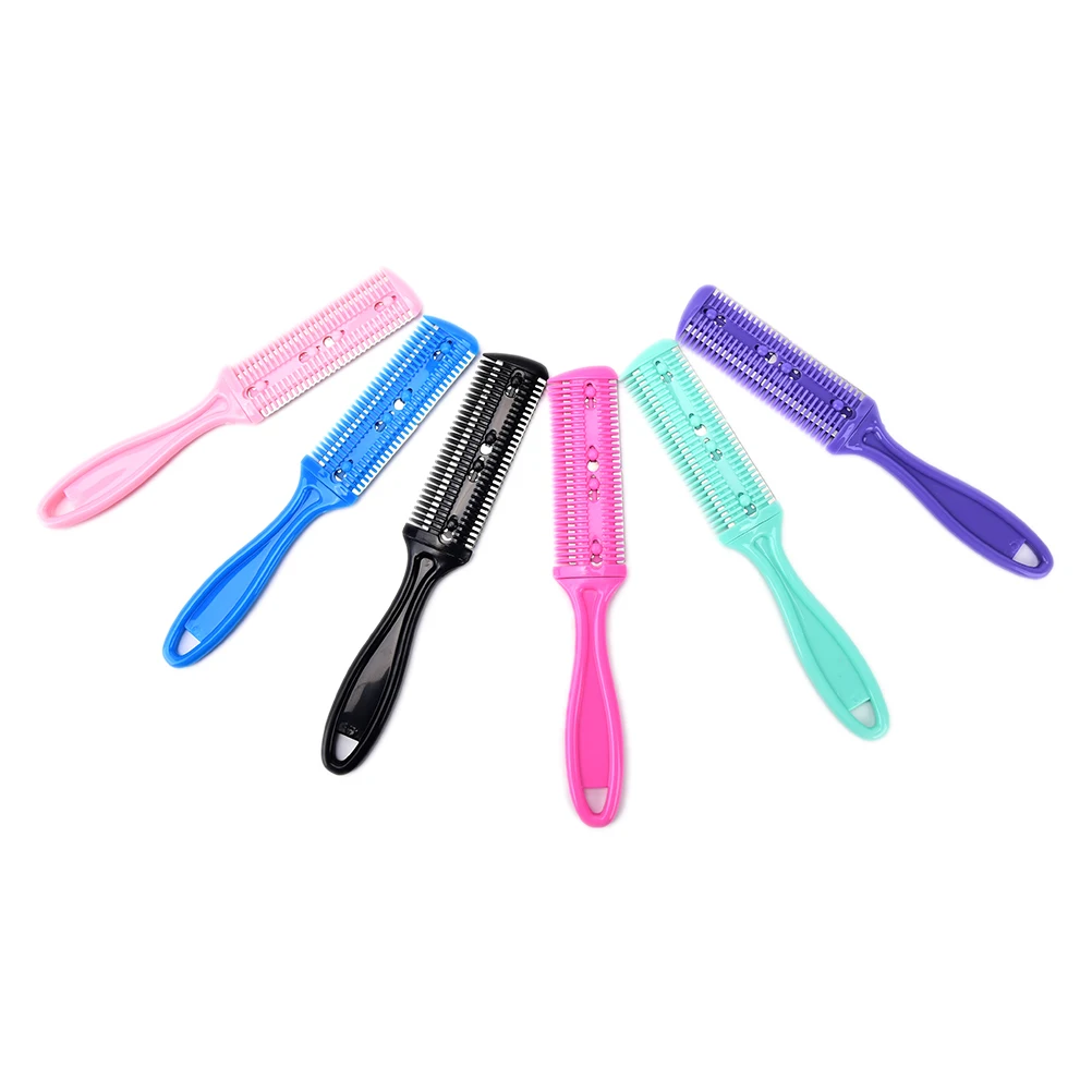1 шт. Лидер продаж двойными бортами расческа для волос с лезвием резак резки