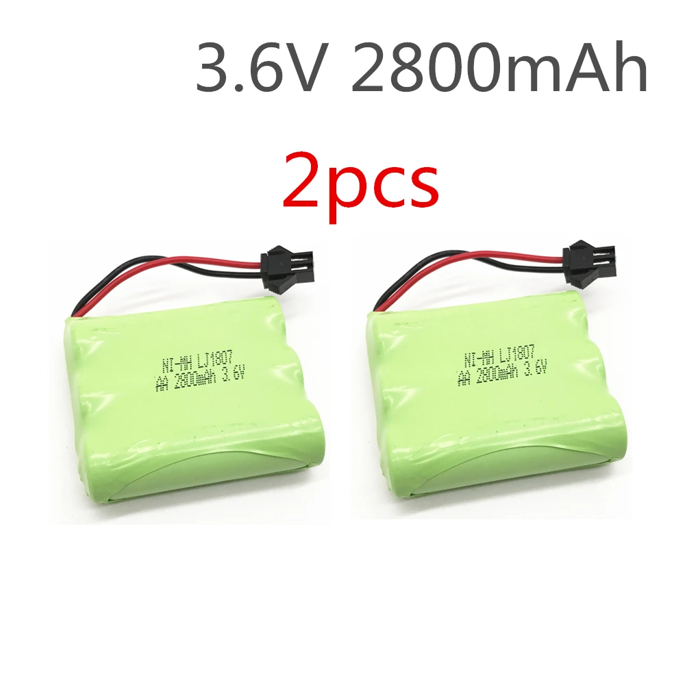 2 шт. 3 6 v батарея 2800mah Металл гидридных или никель акумуляторная металл гидридного