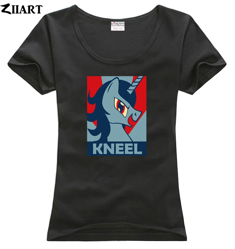 Loki kneel unicorn pony poster одежда для пар женский o образный вырез хлопковая футболка с