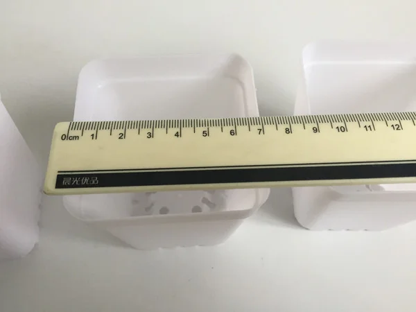100 шт./лот D7XH7.5CM мини-горшки для питомцев, белые пластиковые горшки, квадратные горшки для суккулентов, маленькие цветочные горшки, SF-135B