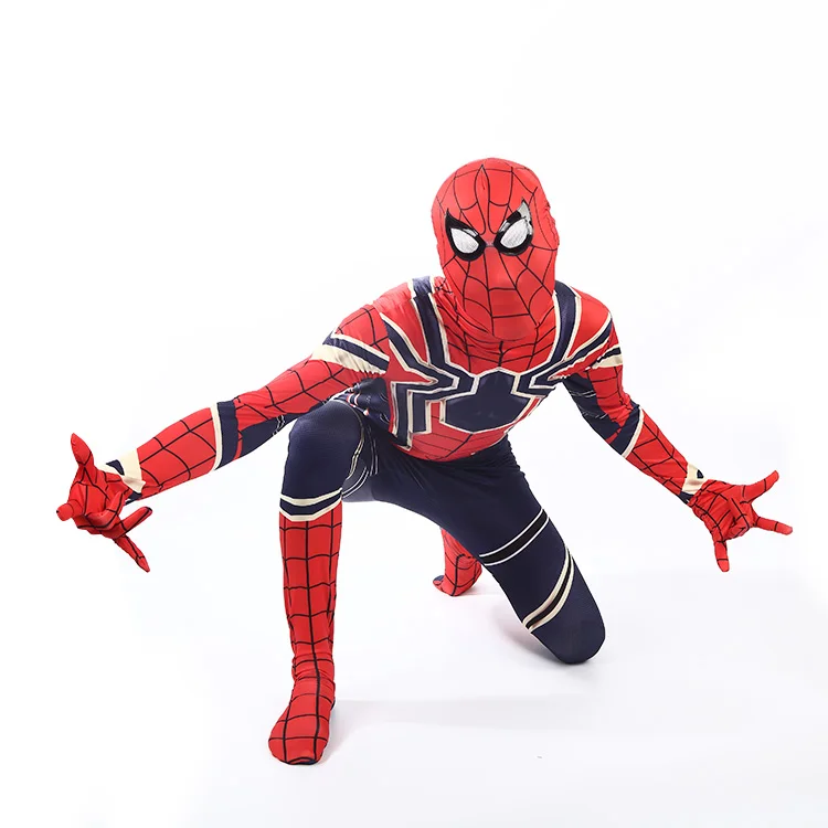 2018 Мстители 3 Человек-паук выпускников Косплэй костюм Железный Хэллоуин вечернее