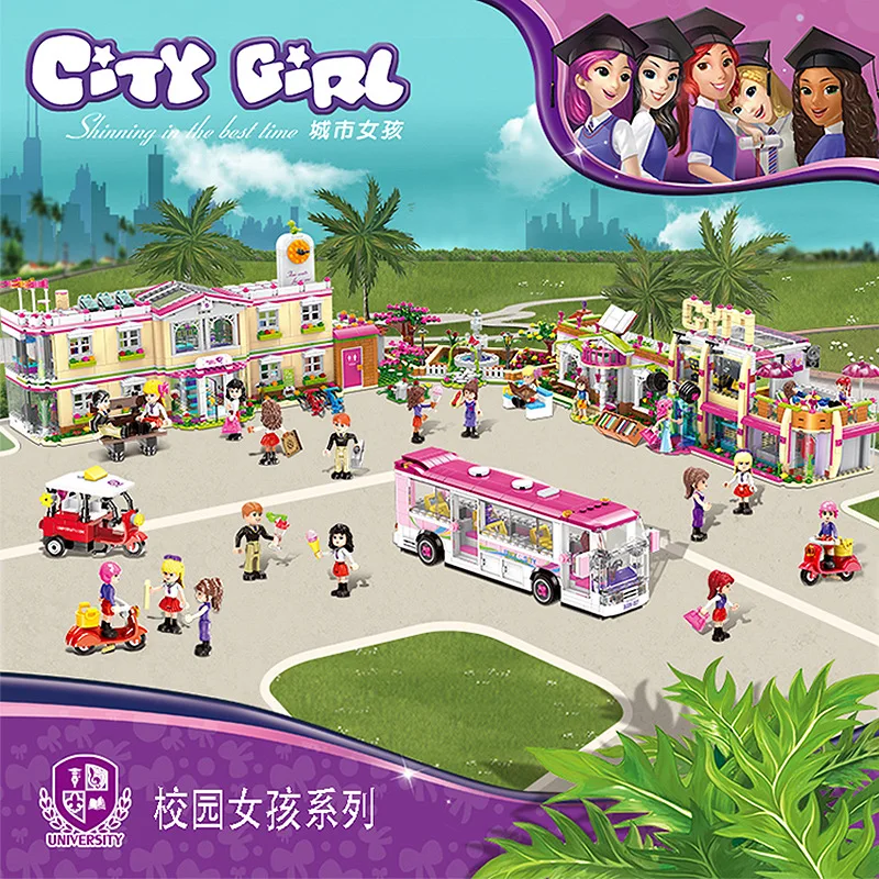 

XINGBAO 12002 New City Girl Series The Gym Club Set Building Blocks Bricks Toys Model For Children As New Year Gifts Kids