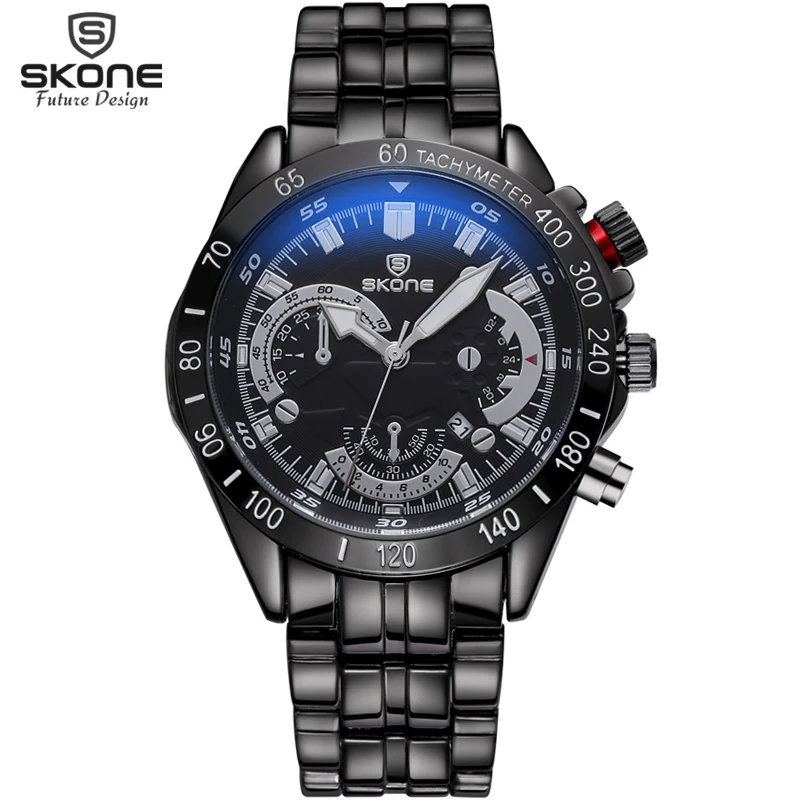 Relogio masculino SKONE Роскошные брендовые аналоговые Мужские кварцевые часы из
