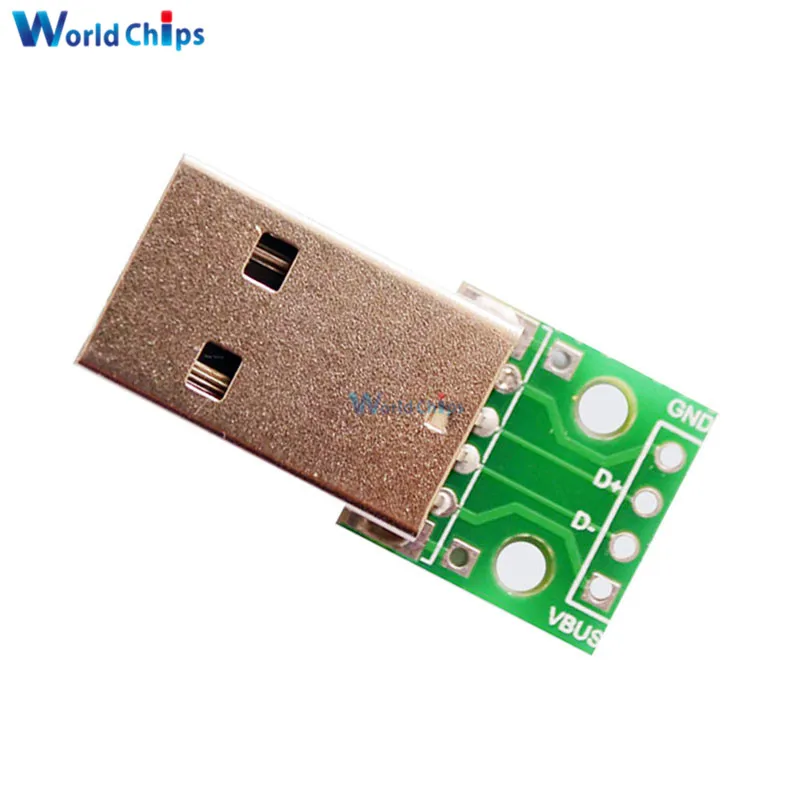 2 шт. адаптер USB для DIP-адаптера 4 контакта 54 мм | Электронные компоненты и