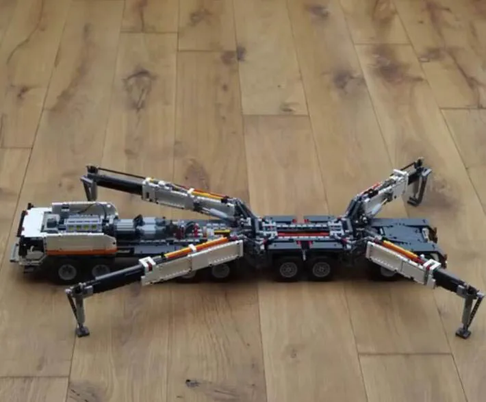 MOC RC power function Crane LTM11200 fit моторная техника MOC-20920 наборы строительные блоки кирпичи diy игрушка в подарок