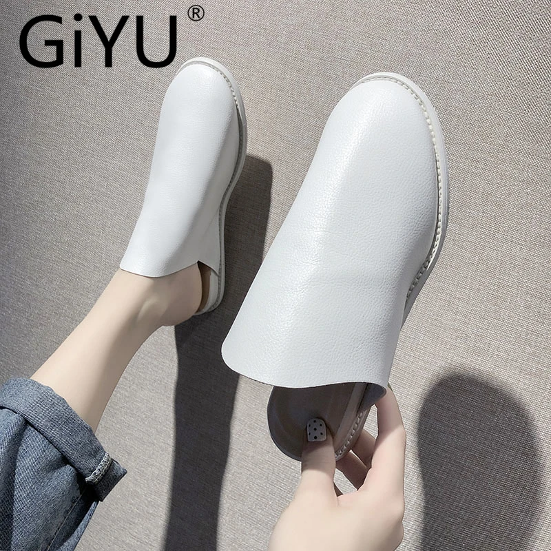 Женские шлепанцы на плоской подошве желтые без задника пляжные домашние тапочки