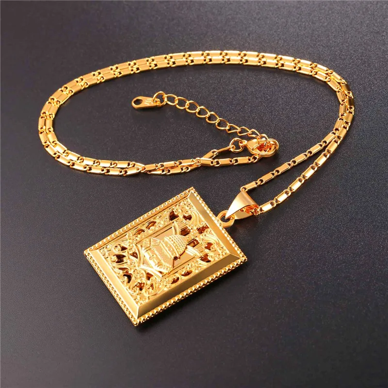 Цепочка Starlord с кулоном Женская ожерелье в этническом стиле виде дворца Аравии