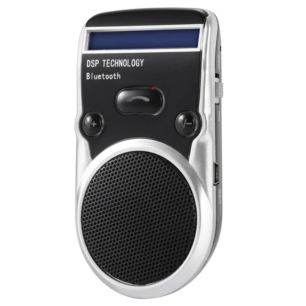 Автомобильный комплект Bluetooth на солнечной энергии ЖК дисплей громкая связь