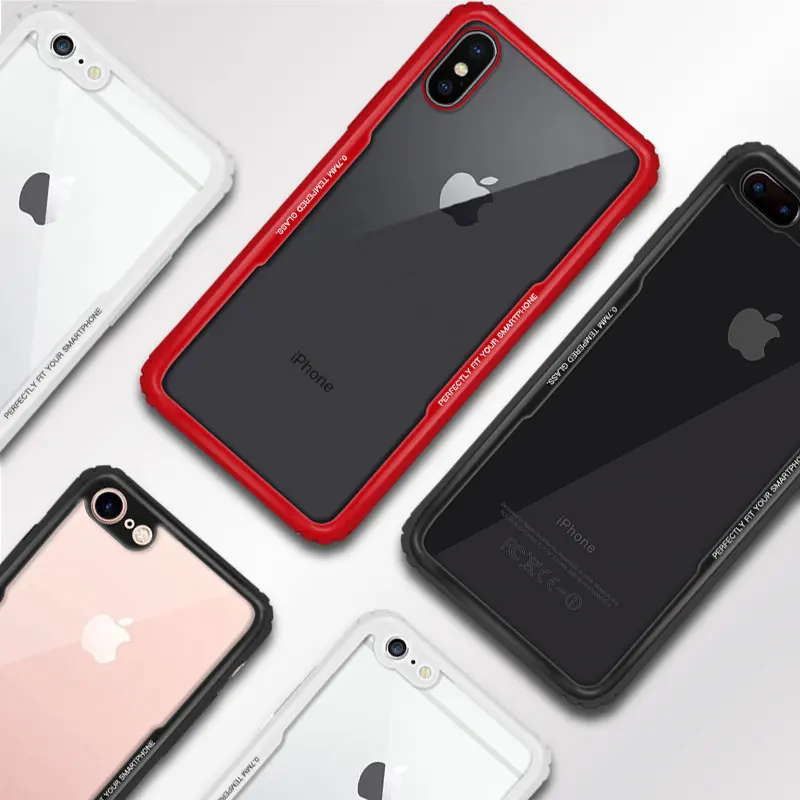 Закаленного Стекло чехол для iPhone 7 8 6 s плюс мягкая TPU силиконовая кромка Полный