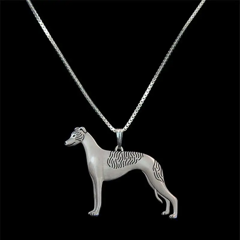 Женская винтажная Подвеска из сплава ожерелья для влюбленных Whippet ювелирные
