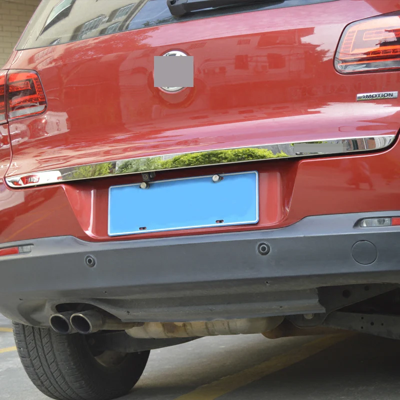 Для Volkswagen VW Tiguan 2010 2011 2012 2013 2014 2015 Стайлинг автомобиля нержавеющая сталь задний