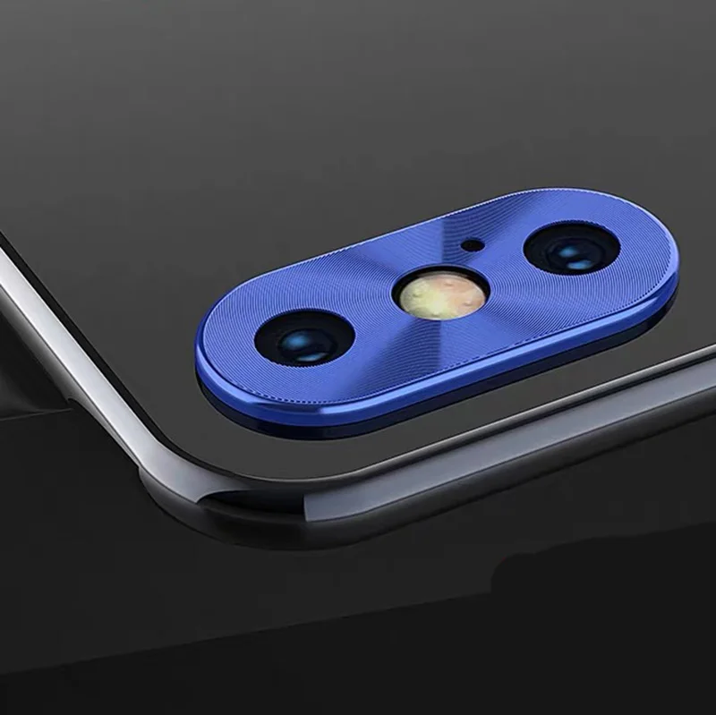 Роскошный защитный чехол для объектива камеры Apple iPhone X XS металлический задней с