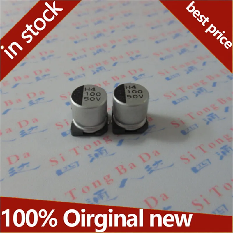 SMD aluminum electrolytic capacitor 50V 100UF 10X10 10*10 Original new Special sales|aluminum capacitor|aluminum clothesaluminum clipboard |