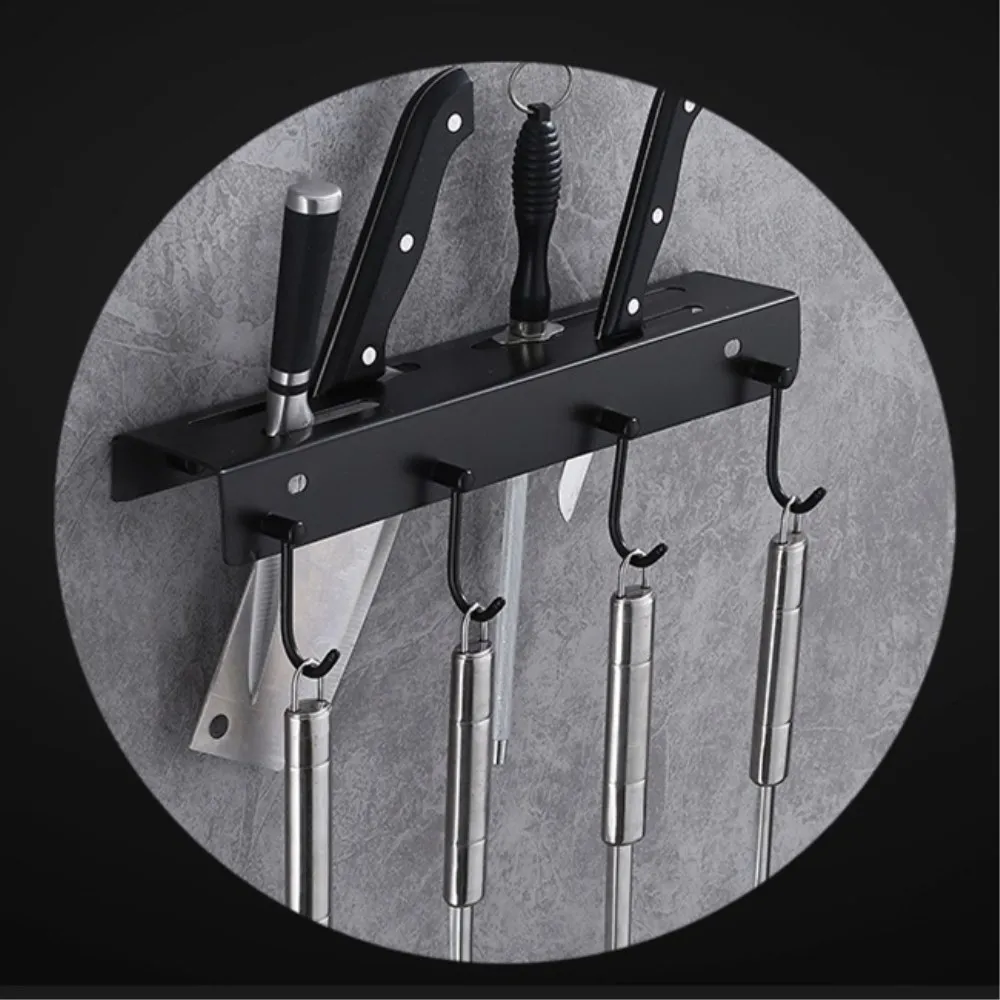 Подставка для кухонных ножей из нержавеющей стали настенная кухонная стойка без