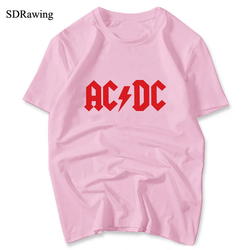 SDRawing AC DC Bell футболки с принтом черепа футболка коротким рукавом женская летние