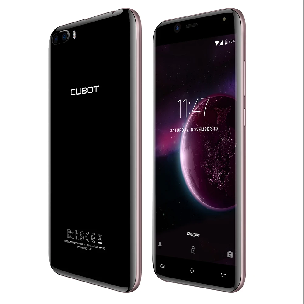 Cubot Magic MT6737 Quad Core Rear Dual Cameras Android 7.0 3GB RAM 16GB ROM Smartphone 5.0 Inch HD Curved Display Celular 4G LTE | Мобильные