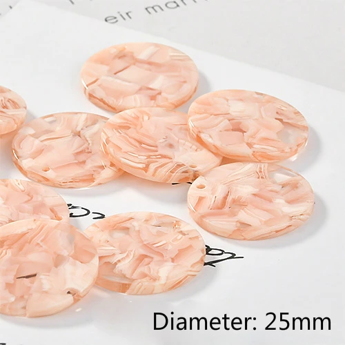 2-25mm Уксусная кислота круглый одиночный кран diy серьги кулон небольшой кулон Материал аксессуары - Цвет: 2-25mm